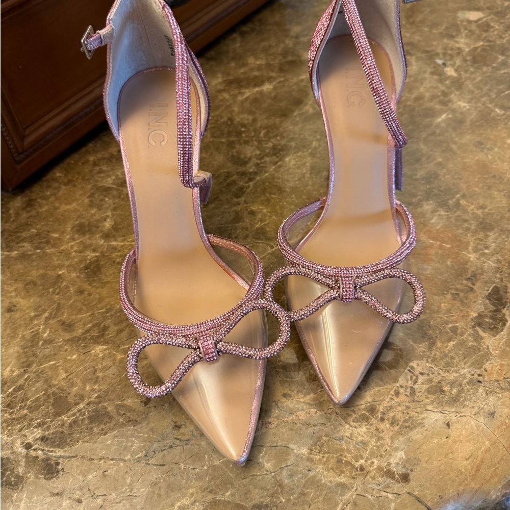 INC International Concepts Pink Bow Heels